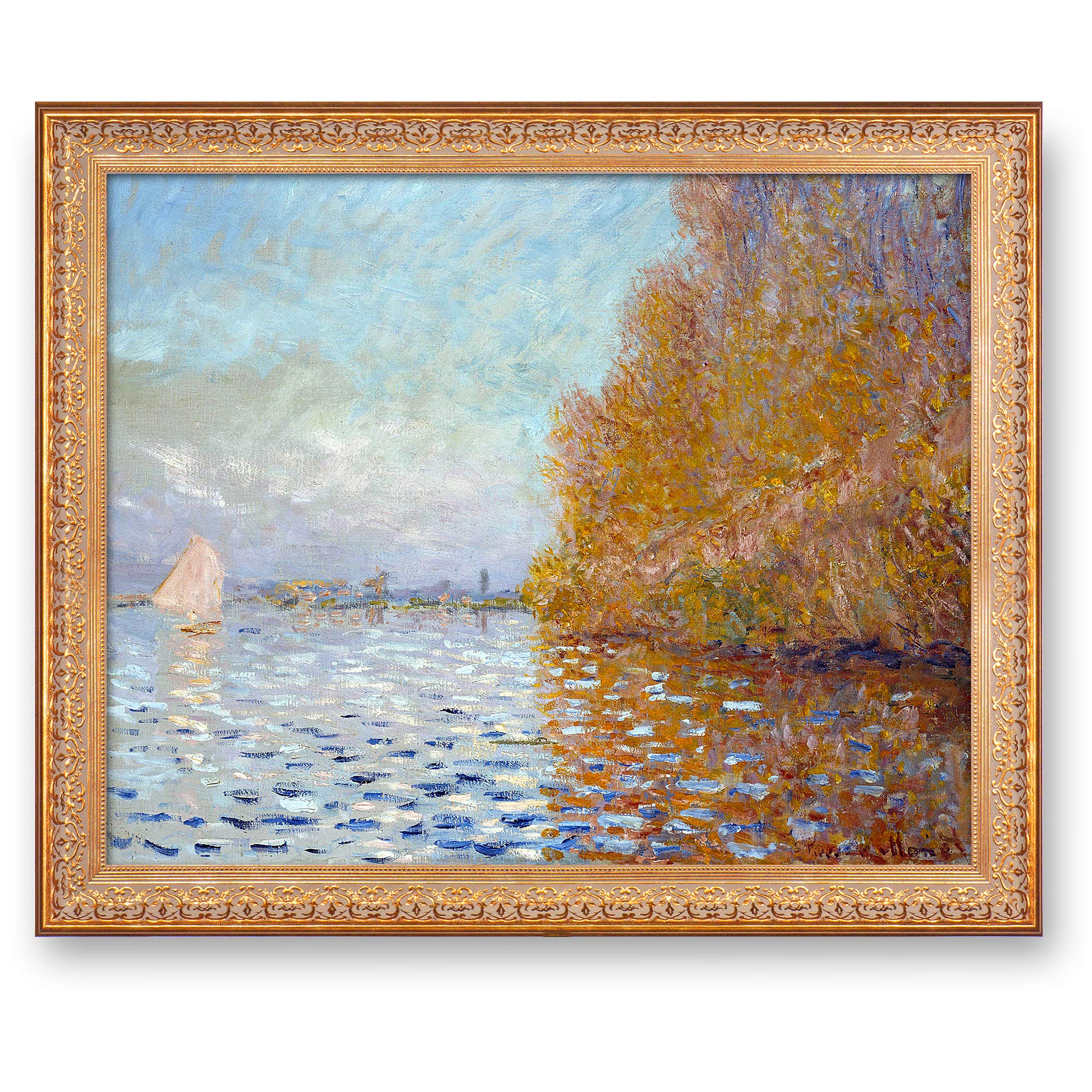 Amazon.co.jp: クロード・モネ作のアルジャントゥイユ盆地、単一の